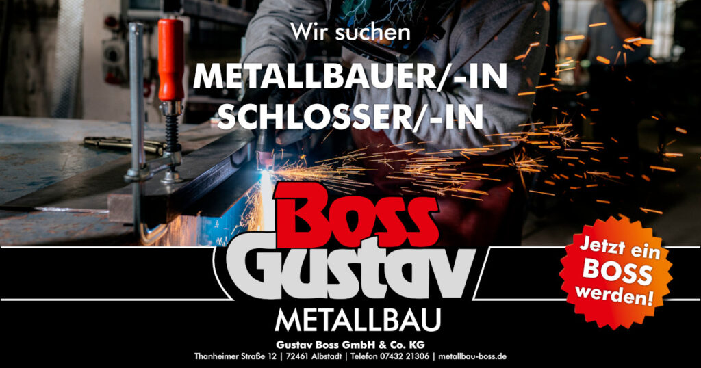 Stellenangebot Metallbauer bei Gustav Boss